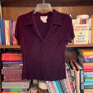 Eggplant Vintagey Button Down